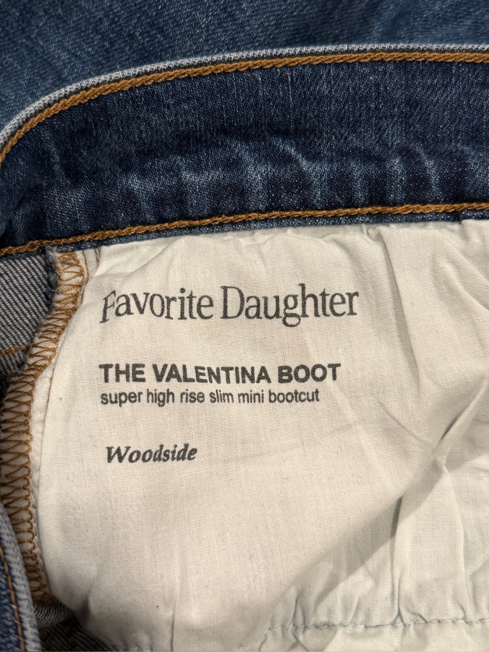 Favorite Daughter Womens Jeans Valentina Boot Super High Rise Woodside Size 27 - Picture 14 of 16
